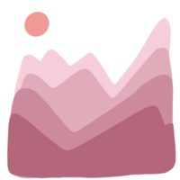 Montagne plusieurs couches png