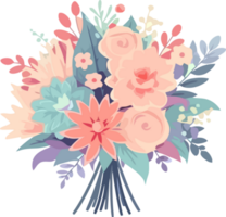 Braut- Strauß Blumen, Hochzeit dekorativ Design Element png