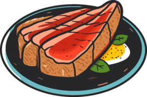 heerlijk braziliaans picanha steak illustratie ai generatief png