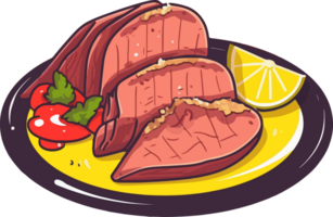 zärtlich Brasilianer Steak-House Küche Illustration ai generativ png