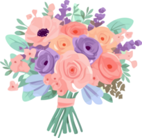 Wedding bouquet floral for decorative element png