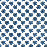 hand drawn Flower pattern vector