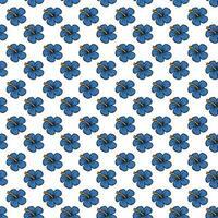 hand drawn Flower pattern vector