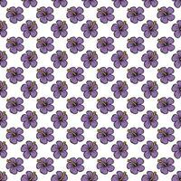 hand drawn Flower pattern vector