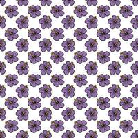 hand drawn Flower pattern vector