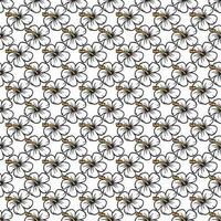 hand drawn Flower pattern vector