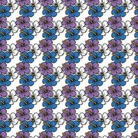 hand drawn Flower pattern vector