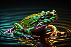 This is A Colorful Frog Image photo