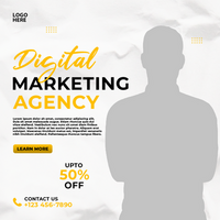 digital márketing agencia social medios de comunicación enviar y modelo psd
