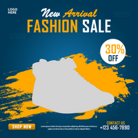 Special shoes fashion sale post and template psd