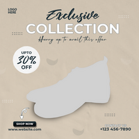 Shoes sale social media post and banner psd