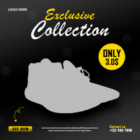 Special shoes fashion sale post and template psd