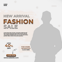Fashion sale square social media banner post psd