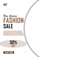 Fashion sale square social media banner post psd