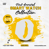 New arrival watch collection banner social media post and template psd