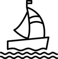 diseño de icono de vector de barco