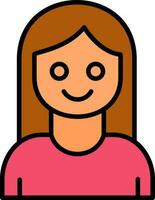 Girl Vector Icon Design