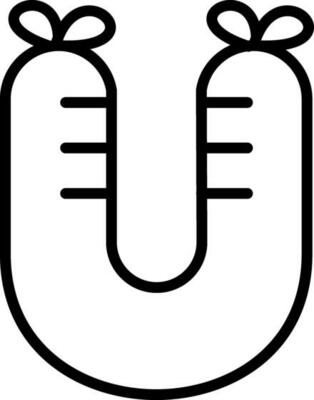 Rookworst Vector Icon Design
