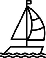 diseño de icono de vector de barco