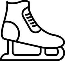 Ice skating Vector Icon Design