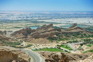 View from the top of Jabel Hafeet mountain - UAE. photo