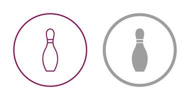 Unique Bowling Pin Vector Icon