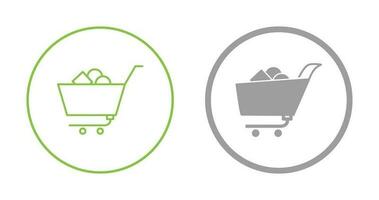 Unique Shopping Cart II Vector Icon