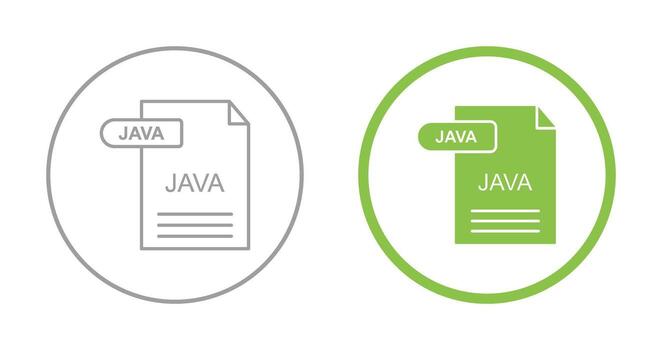 icono de vector de java