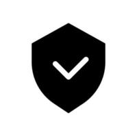 Cyber security black glyph ui icon. Antivirus program. Safety on internet. User interface design. Silhouette symbol on white space. Solid pictogram for web, mobile. Isolated vector illustration