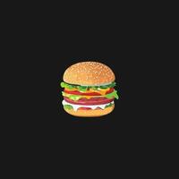 Burger vector illustration.