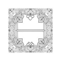 Window coloring book. vector