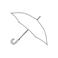 line art umbrella vector. vector