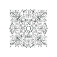 line art flower bouquet vector