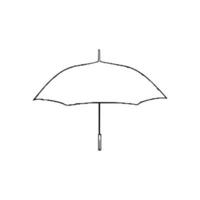 line art umbrella vector. vector