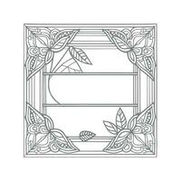 Window coloring book vector