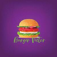 hamburguesa vector ilustración.