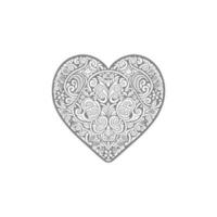 Symbol of love. Toy metal heart. Silver one color. On a white flat  background. Front view. 3d rendering. 13465973 Stock Photo at Vecteezy