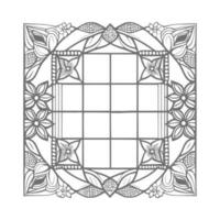 Window coloring book vector