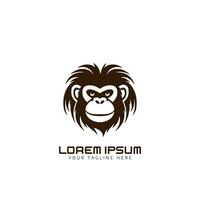 Monkey head logo design. Monkey face for your avatar and social media profile picture. Monkey head logo vector. vector