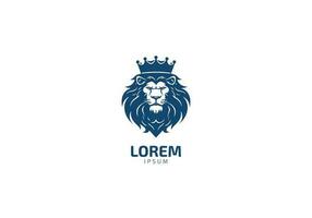 Lion face head icon vector logo, lion silhouette symbol logo, lion tattoo design illustration