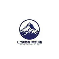 Mountain minimal vector icon design template