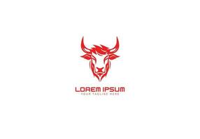 Bull Head logo icon vector