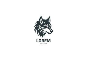 lobo logo diseño vector símbolo gráfico zorro logo icono creativo idea