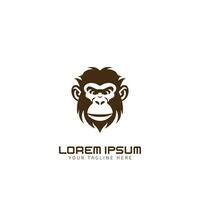 Gorilla or monkey head vector illustration for logo, symbol, and icon