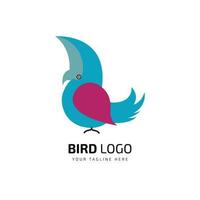 bird minimal logo icon vector template