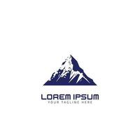 Mountain minimal logo icon design template vector