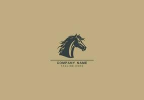 horse logo head horse emblem logo black vector icon of horse