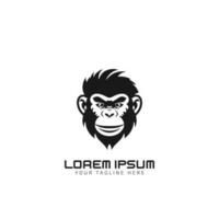 Monkey head logo vector icon design. Monkey face for your avatar and social media profile picture. Monkey head logo vector.