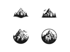 Mountain Logo Vector Illustration, Mountain Logo template, Mountain vector, Mountain set icon