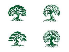 Tree Logo Vector Illustration, Tree Logo template, Tree vector, Tree set icon
